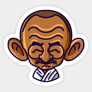 Gandhi always happy Sticker